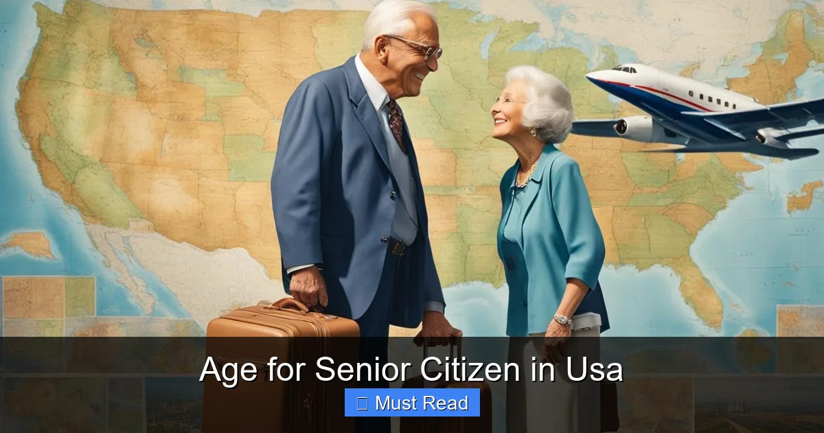 Age for Senior Citizen in Usa