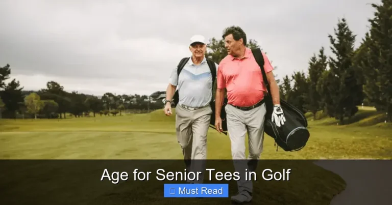 Age for Senior Tees in Golf