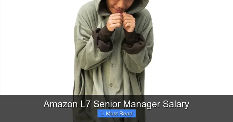 Amazon L7 Senior Manager Salary