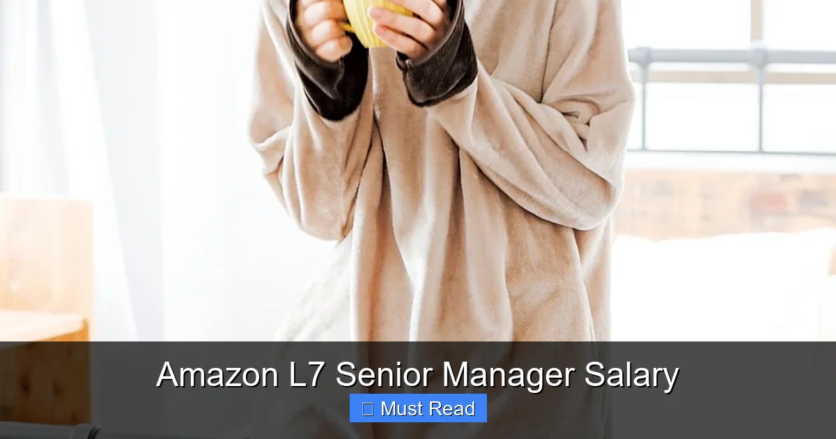 Amazon L7 Senior Manager Salary