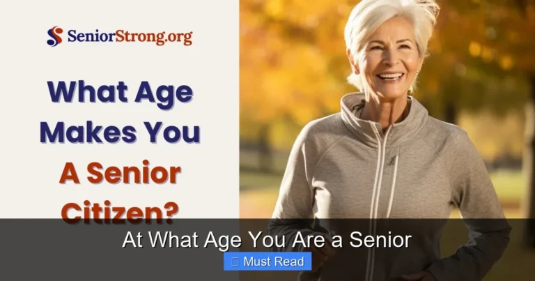 At What Age You Are a Senior