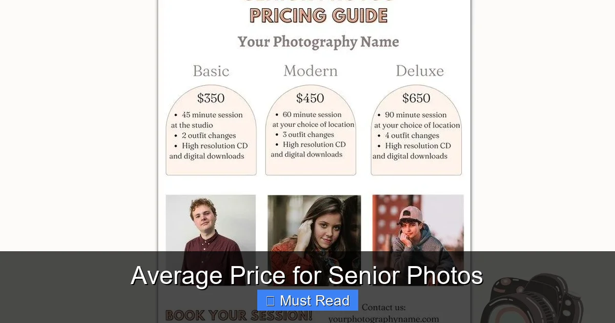 Average Price for Senior Photos
