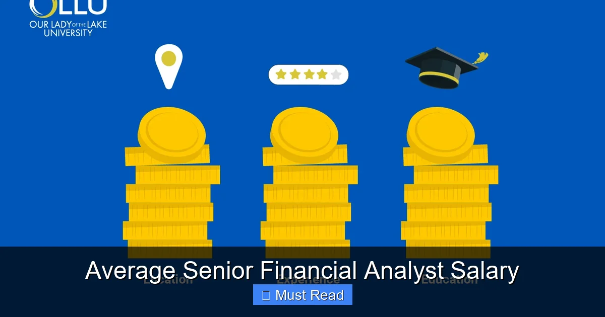 Average Senior Financial Analyst Salary