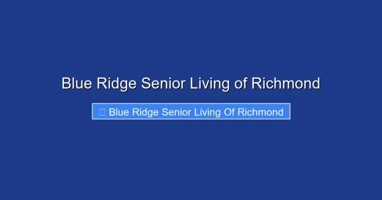 Blue Ridge Senior Living of Richmond