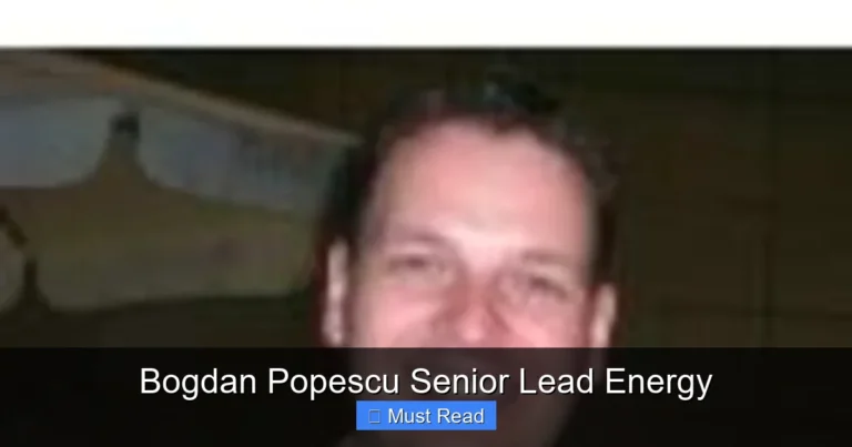 Bogdan Popescu Senior Lead Energy