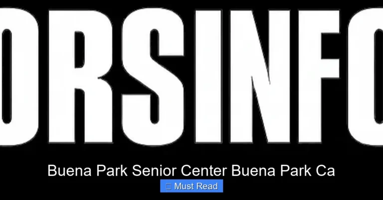 Buena Park Senior Center Buena Park Ca