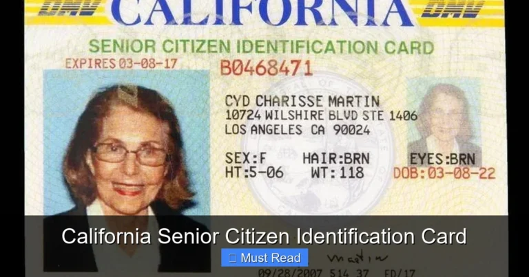 California Senior Citizen Identification Card