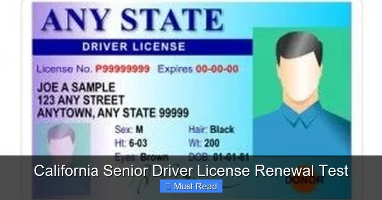 California Senior Driver License Renewal Test