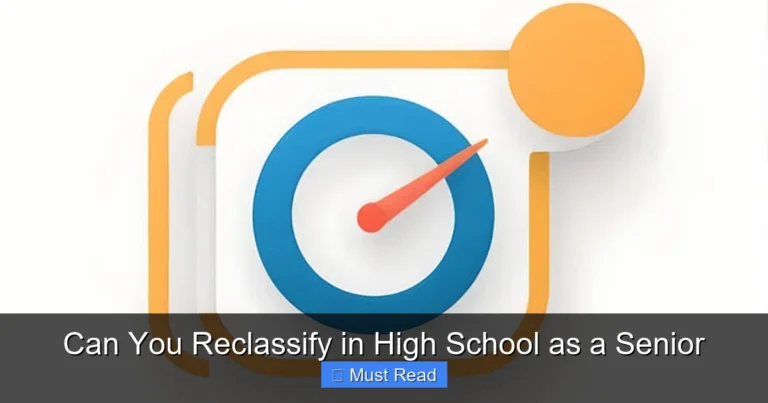 Can You Reclassify in High School as a Senior