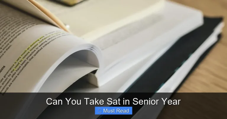 Can You Take Sat in Senior Year