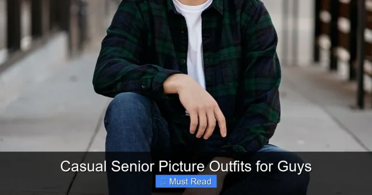 Casual Senior Picture Outfits for Guys