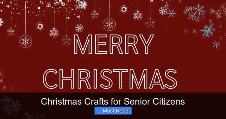 Christmas Crafts for Senior Citizens