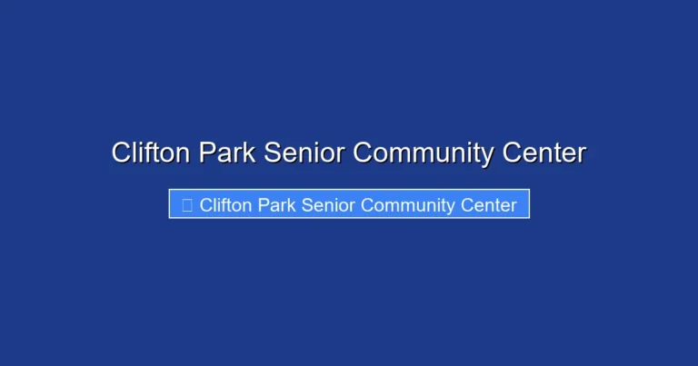 Clifton Park Senior Community Center