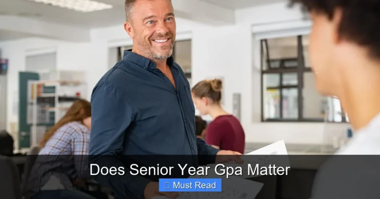 Does Senior Year Gpa Matter