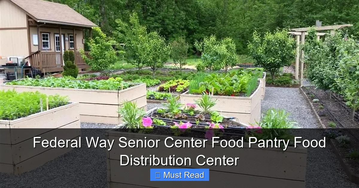 Federal Way Senior Center Food Pantry Food Distribution Center