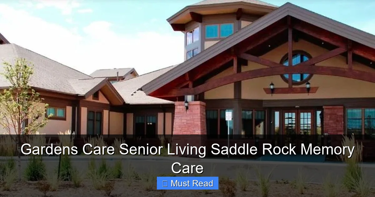 Gardens Care Senior Living Saddle Rock Memory Care