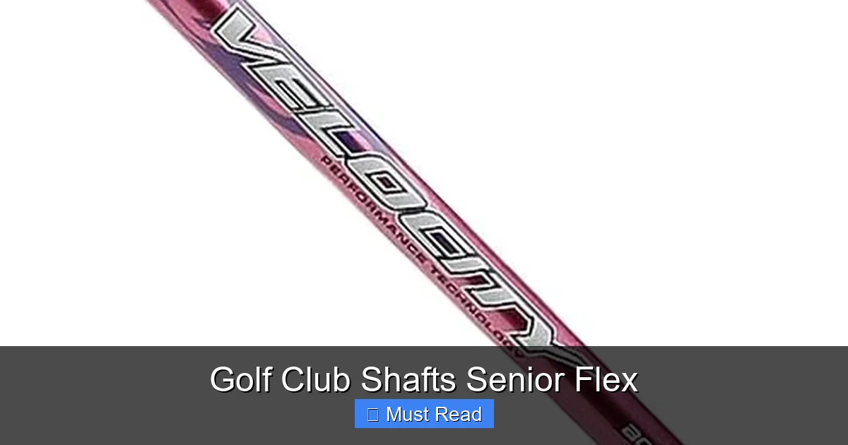 Golf Club Shafts Senior Flex