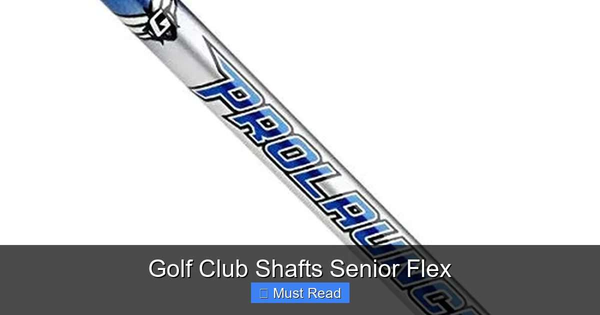 Golf Club Shafts Senior Flex