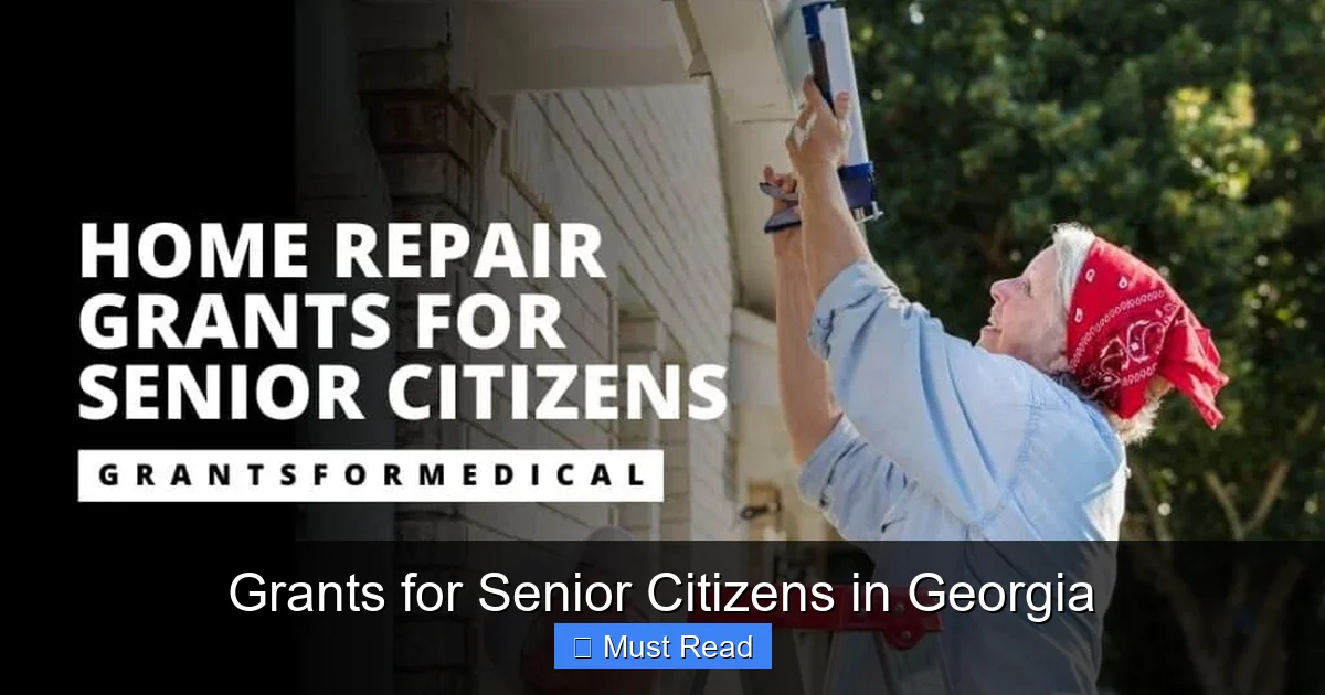 Grants for Senior Citizens in Georgia
