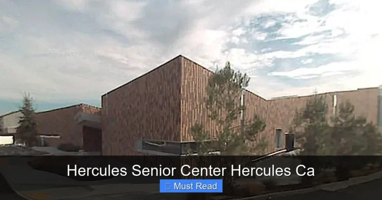 Hercules Senior Center Hercules Ca