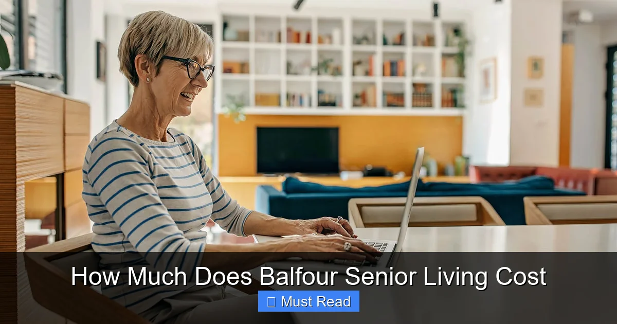 How Much Does Balfour Senior Living Cost