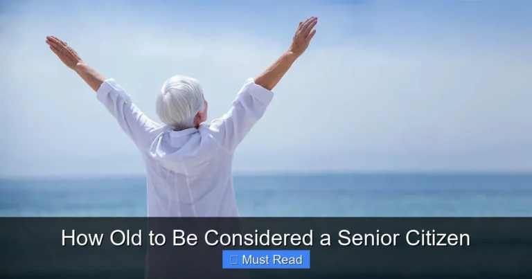 How Old to Be Considered a Senior Citizen