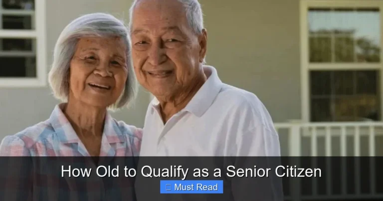 How Old to Qualify as a Senior Citizen