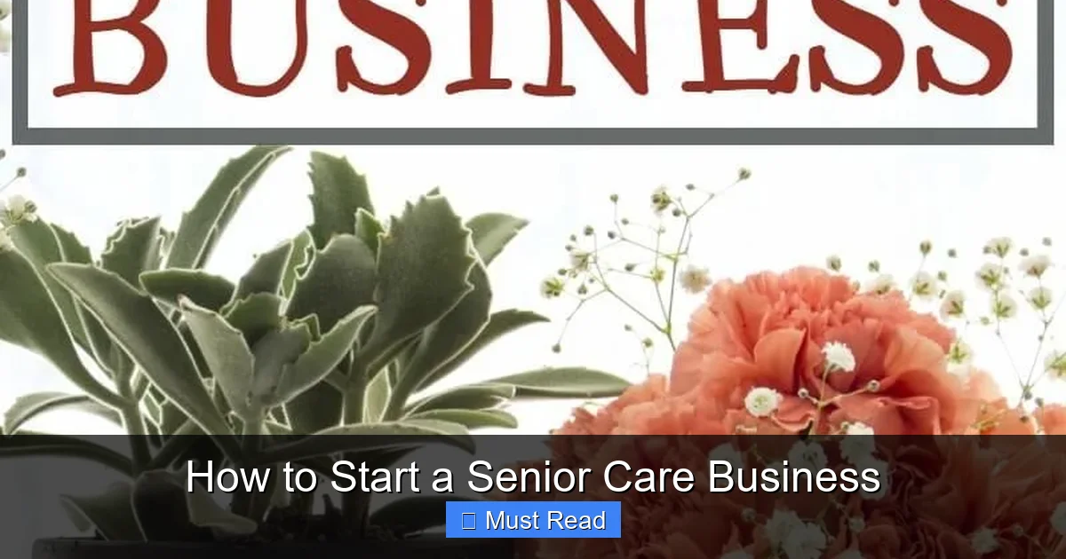 How to Start a Senior Care Business