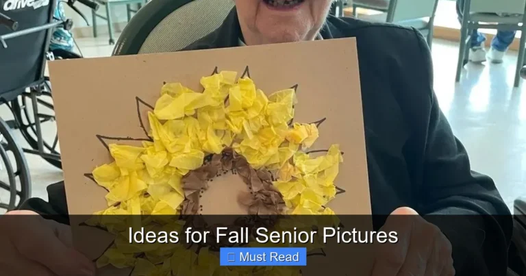 Ideas for Fall Senior Pictures