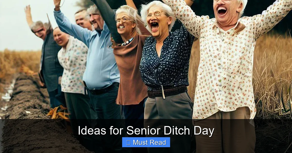 Ideas for Senior Ditch Day