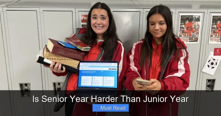 Is Senior Year Harder Than Junior Year