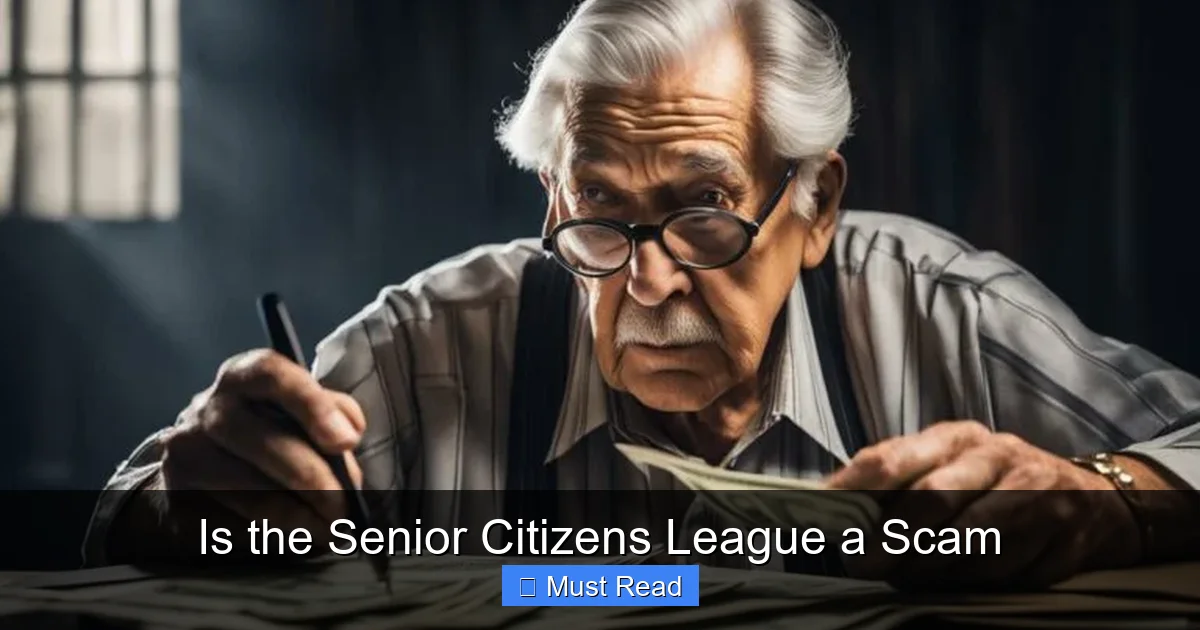 Is the Senior Citizens League a Scam