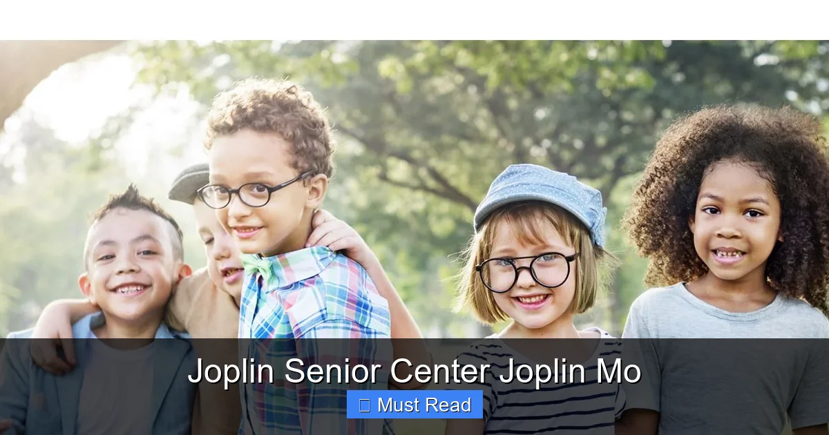 Joplin Senior Center Joplin Mo
