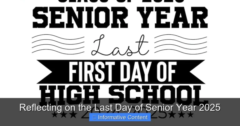 Reflecting on the Last Day of Senior Year 2025