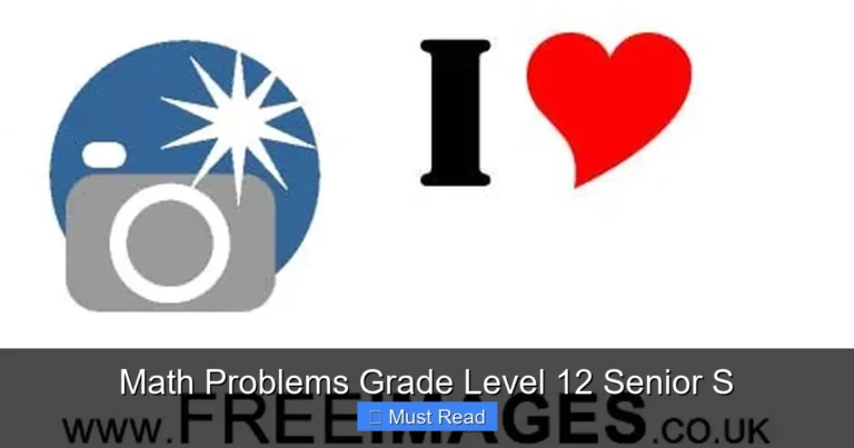 Math Problems Grade Level 12 Senior S