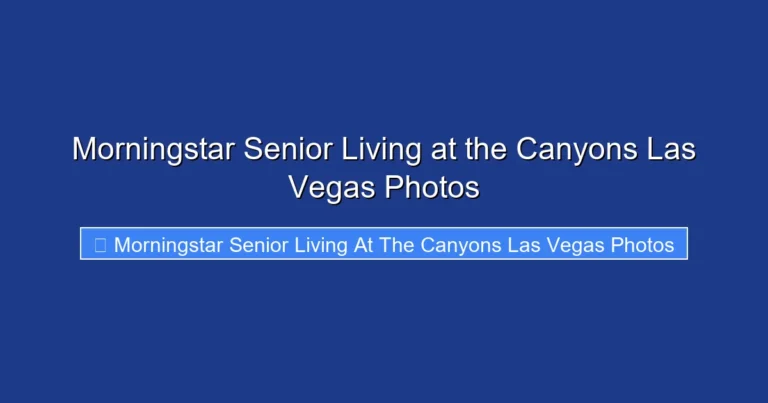 Morningstar Senior Living at the Canyons Las Vegas Photos