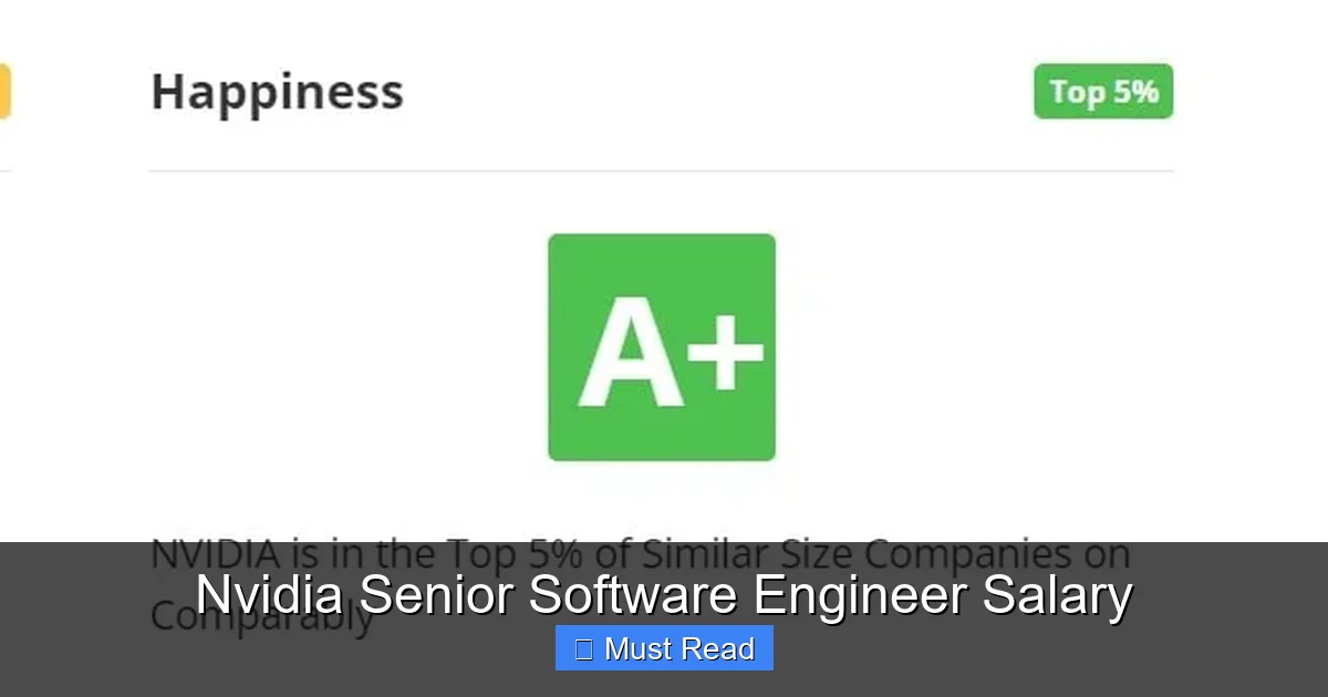 Nvidia Senior Software Engineer Salary