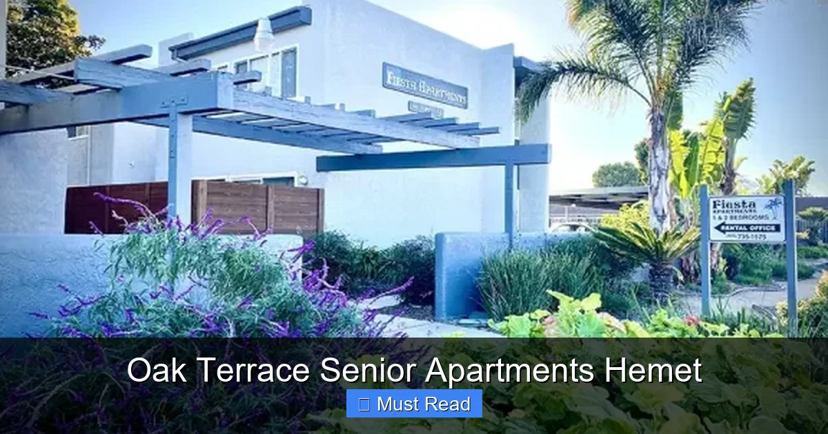 Oak Terrace Senior Apartments Hemet