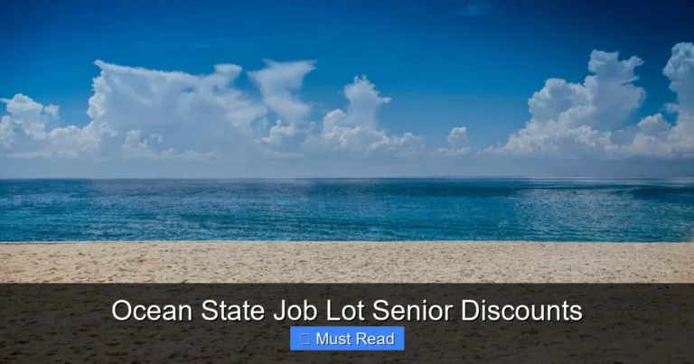 Ocean State Job Lot Senior Discounts