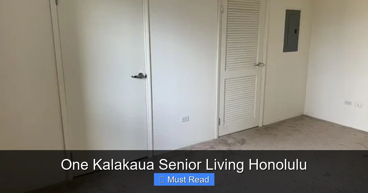 One Kalakaua Senior Living Honolulu