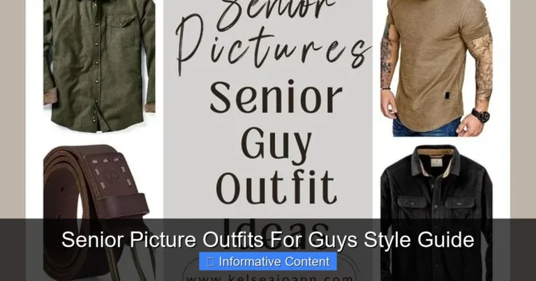 Senior Picture Outfits For Guys Style Guide