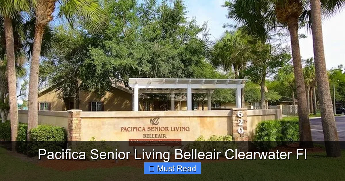 Pacifica Senior Living Belleair Clearwater Fl
