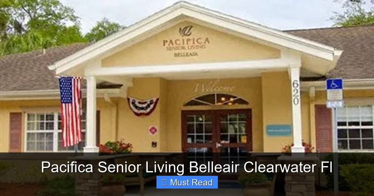 Pacifica Senior Living Belleair Clearwater Fl