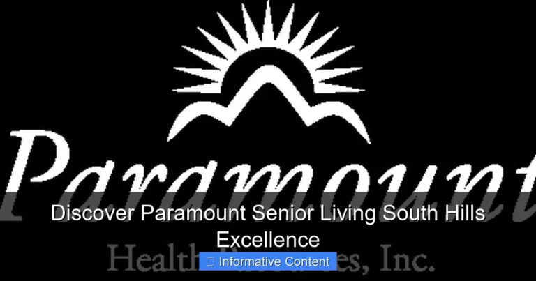 Discover Paramount Senior Living South Hills Excellence
