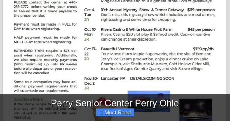 Perry Senior Center Perry Ohio