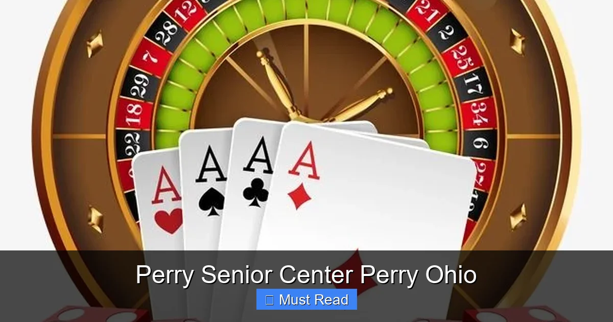 Perry Senior Center Perry Ohio