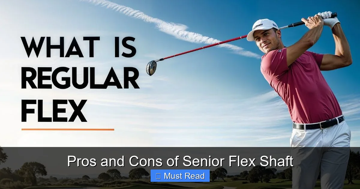 Pros and Cons of Senior Flex Shaft