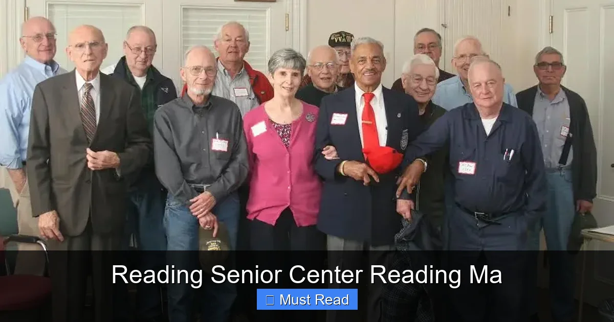 Reading Senior Center Reading Ma