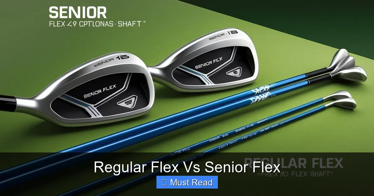 Regular Flex Vs Senior Flex