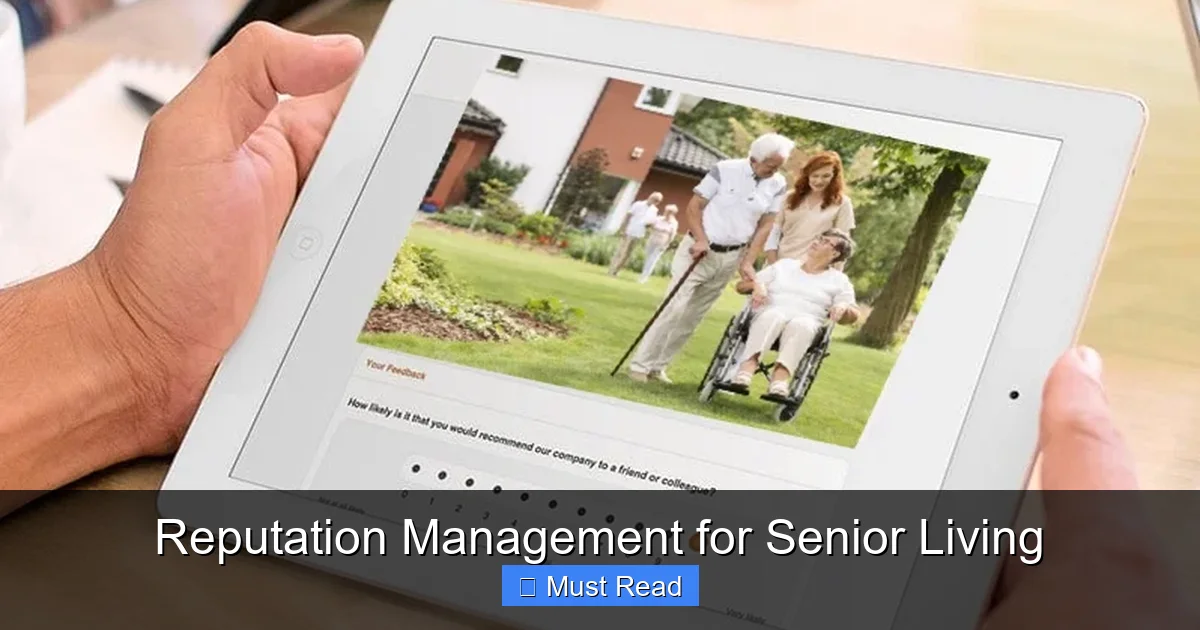 Reputation Management for Senior Living
